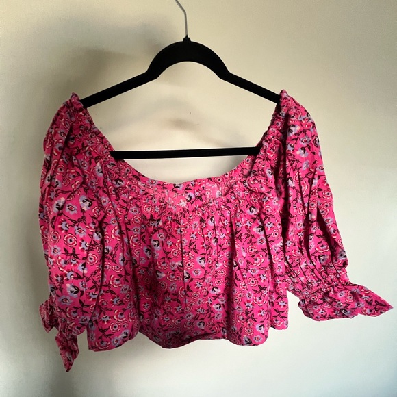 Free people James smock top crop xs - Picture 6 of 9